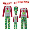 Family Matching Christmas Pajamas Set Xmas Holiday Loungewear Sleepwear Set Green Elf PJS Outfit for Adult Kids Baby