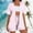Pink(New), variant on PNTUTB Women's Fashion Striped Casual Loose Comfortable Short Sleeve Cardigan with Elastic Waist Drawstring Shorts Set