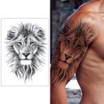 thumbnail image 4 of Tatuajes Adhesivos para León 2/6/8 Uds. Impermeables Geniales Hombres Y Mujeres, 4 of 9