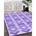 thumbnail image 3 of Ahgly Tapis Rectangulaire Lavable en Machine Intérieur Transitionnel Aztech Violet, 3 Pieds x 5 Pieds, 3 of 7