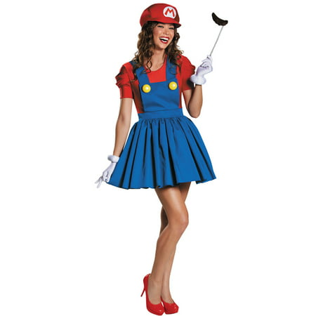 Morris Costumes Adult Womens Tv & Movie Characters Mario Costume M, Style DG85176B