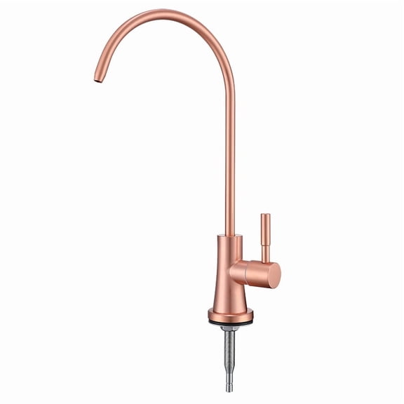 GULICA Drinking Water Faucet, SUS304 Stainless Steel, No-Air Gap Reverse Osmosis Faucet for Kitchen Sink, RO Faucet Red Copper