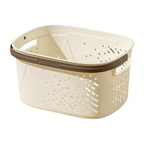 WEGFTDUOP Home Storage Products Portable Bathroom Caddy Organizer With Handle And Holes Shower Basket Laundry Baskets For Toiletry Bathroom College Dorm Gym
