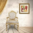 thumbnail image 3 of Charron, Veronique 12x12 Gold Ornate Wood Framed with Double Matting Museum Art Print Titled - Wine and Grapes I, 3 of 4