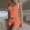 Orange, variant on PRINxy Women's Summer Boho Printed 2 Piece Pajama Set Sleeveless Cami Top & Elastic Shorts Soft Lightweight Casual Lounge Sleepwear for Women Daily Green S