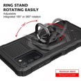thumbnail image 7 of Galaxy A03s Case,Samsung Galaxy A03s Case with Tempered Glass Screen Protector Car Mount Ring Kickstand Shockproof Phone Case - Black, 7 of 7