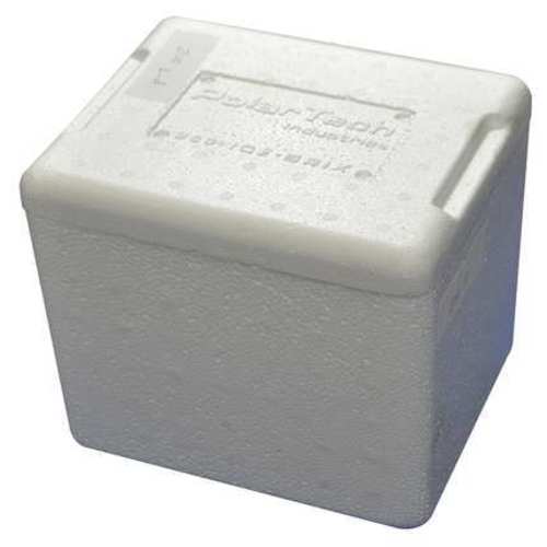 Insulated Bio Foam Shipping Container , Inside 6”L x 4.5”W x 5.25”D