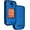 Blue, variant on Case for Consumer Cellular Iris Flip Phone, Nakedcellphone Slim Hard Shell Protector Cover [Anti-Fingerprint, Grid Texture] for SH3320 (2023)