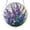 #-01R, variant on 83 Pieces Acrylic Suncatcher Puzzle, Stained Glass Lavender Flower Design, Round Window Hanging Decor for Home & Gifting K
