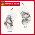 thumbnail image 2 of Lsque Running White Horses Pattern 18 Inch Christmas Stockings, Festive Holiday Stocking for Christmas Decorations Holiday Decor, 2 of 8