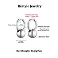 thumbnail image 6 of Bestyle Sport Ball Dangle Earrings for Women, 3D Baseball Drop Earrings Stainless Steel Hoop Earring for Men Trendy Jewelry Gift, 6 of 8
