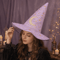 thumbnail image 4 of Textilo Women's High Witch Hat for Halloween Party Wizard Hat Cosplay Accessories for Halloween Adult Witch Hat,Accessories for Halloween Party Christmas Masquerade Carnivals, 4 of 4