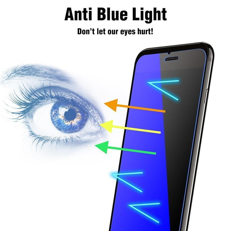 2 Pack Eye Protection Tempered Glass Film with Easy Installation Frame Anti Blue Light Screen Cover GLASS-M Anti-Blue Light Screen Protector for iPhone 12 Pro Max
