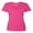 Pink, variant on Simple Plain Woman T-shirt V-neck Nano-T Color Black Small