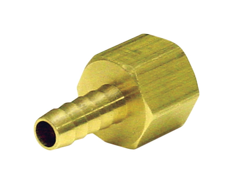 Jmf Hose Barb 5/16 " Barb X 1/4 " Mpt Yellow Brass 150 Psi Lead Free Pack of 10 