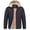 Black, variant on Men's Puffer Jacket Hooded Sherpa Lined Water Resistant Windproof Insulated Jacket Warm Winter Puffy Coat