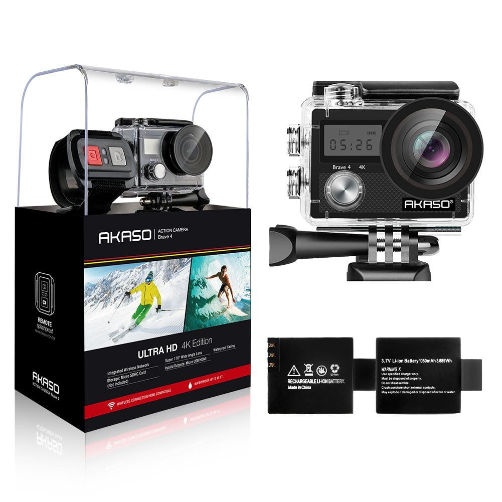 Sport Action Camera Ultra HD Camcorder AKASO EK7000 4K 2MP WiFi Waterproof Came 