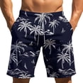 thumbnail image 2 of Swim Trunks for Men 9 Inch No Liner Bathing Suit Comfortable Summer Beach Casual Mens Board Shorts Swimwear Dark Blue L, 2 of 7