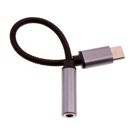 USB-C Earphone Adapter Headphone Audio Jack for Samsung Galaxy A33 5G/A53 5G/A73 5G - Port Converter 3.5mm Female to USB-C Male Adaptor Mic Support