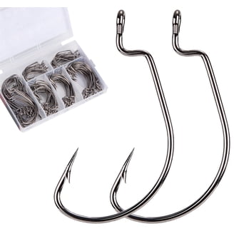 25pcs Fishing Hooks Worm Hooks Bass Hooks Crank Hook, 2X Senko Texas Fishing Hooks Fishing Tackle For Bass Trout Saltwater Freshwater, Size: 8# 6# 4# 2# 1# 1/0 2/0 3/0 4/0 5/0 - Walmart.com 25pcs Fishing Hooks Worm Hooks Bass Hooks Crank Hook, 2X Senko Texas Fishing Hooks Fishing Tackle For Bass Trout Saltwater Freshwater, Size: 8# 6# 4# 2# 1# 1/0 2/0 3/0 4/0 5/0 - Walmart.com