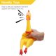 thumbnail image 2 of Pollo Juguetes para perros Amarillo Goma Squeeze Squeaky and Screaming Chicken para mascotas o niños Sincero Hogar, 2 of 5