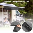 thumbnail image 2 of Yescom 6x10' RV Awning Sun Shade Screen Black Mesh UV Blocker RV Awning Shade for Camping Trailer Camper Patio Outdoor, 2 of 9