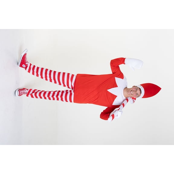 Morph Naughty Elf Costume Men Halloween Costume for Men Red XX-Large