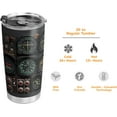 thumbnail image 5 of 20oz Pilot Gauges Valentines Day Gifts for Him - Unique Birthday Gifts for Dad, Husband, Son - Birthday, Fathers Gifts - Gifts for Pilot Tumbler Cup, Travel Coffee Mug with Lid, 5 of 6