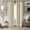 Beige, variant on Zudo Homes Modern Brown Textured Vertical Geometric Pattern Rod Pocket Room Darkening Bay Window Curtain Sets Curtains, 44 in x 60 in (2 Panels)