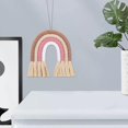 thumbnail image 3 of Macramé íris colgante de pared para habitación de bebé habitaciones coloris 5,51x5,91 pulgas tapiz cuer borla decoración del A Colco tapiz de arco iris de macramé, 3 of 8