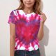 thumbnail image 1 of TaTaai Women's Valentine's Day Heart Print T-Shirt, Round Neck Short Sleeve Casual Blouse, Romantic Gift Top Gift, 1 of 4