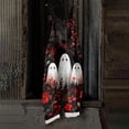 thumbnail image 5 of JULMCOMO Halloween Jumpsuits for Women Cotton Linen Bat Pumpkin Ghost Printed Spaghetti Strap Holiday Jumpsuits Plus Size Loose Cute Print Overalls Red XL, 5 of 5