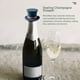thumbnail image 4 of Tapón de silicona para botella de vino espumoso, sombrero decorativo, botellas de champán, corcho, bebidas a prueba de fugas, protector de vino, azul Advancent  HA008936-01B, 4 of 6