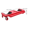 thumbnail image 2 of OUNONA Genouillères Roulantes Rouges pour Travaux de Construction avec Coussin Confortable et Design Pliable Portable, 2 of 6