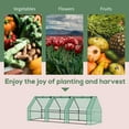 thumbnail image 6 of Outsunny Mini 9' x 3' x 3' Greenhouse, UV Protected Waterproof Cover, Green, 6 of 10