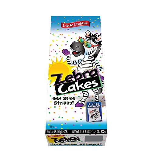 Little Debbie Zebra Cakes, Large 3.1 ounce, Individually Wra Walmart