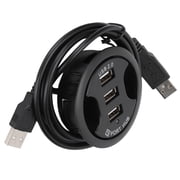 NFTIGB JK38h USB 2.0 Hub 3-Port Desktop Round Shape Docking Station (3.54 inches / 9 cm)