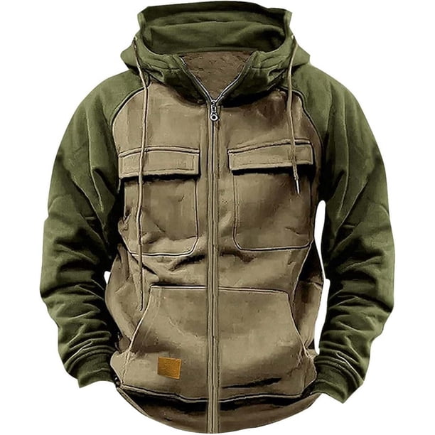 WILLBEST Sudadera con Capucha De Manga Larga para Hombre, De Otoño, Informal, Moderna, con Cremallera para Exteriores Chica