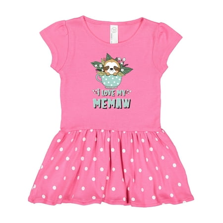 

Inktastic Teacup Raccoon I Love My Memaw Gift Baby Girl Dress