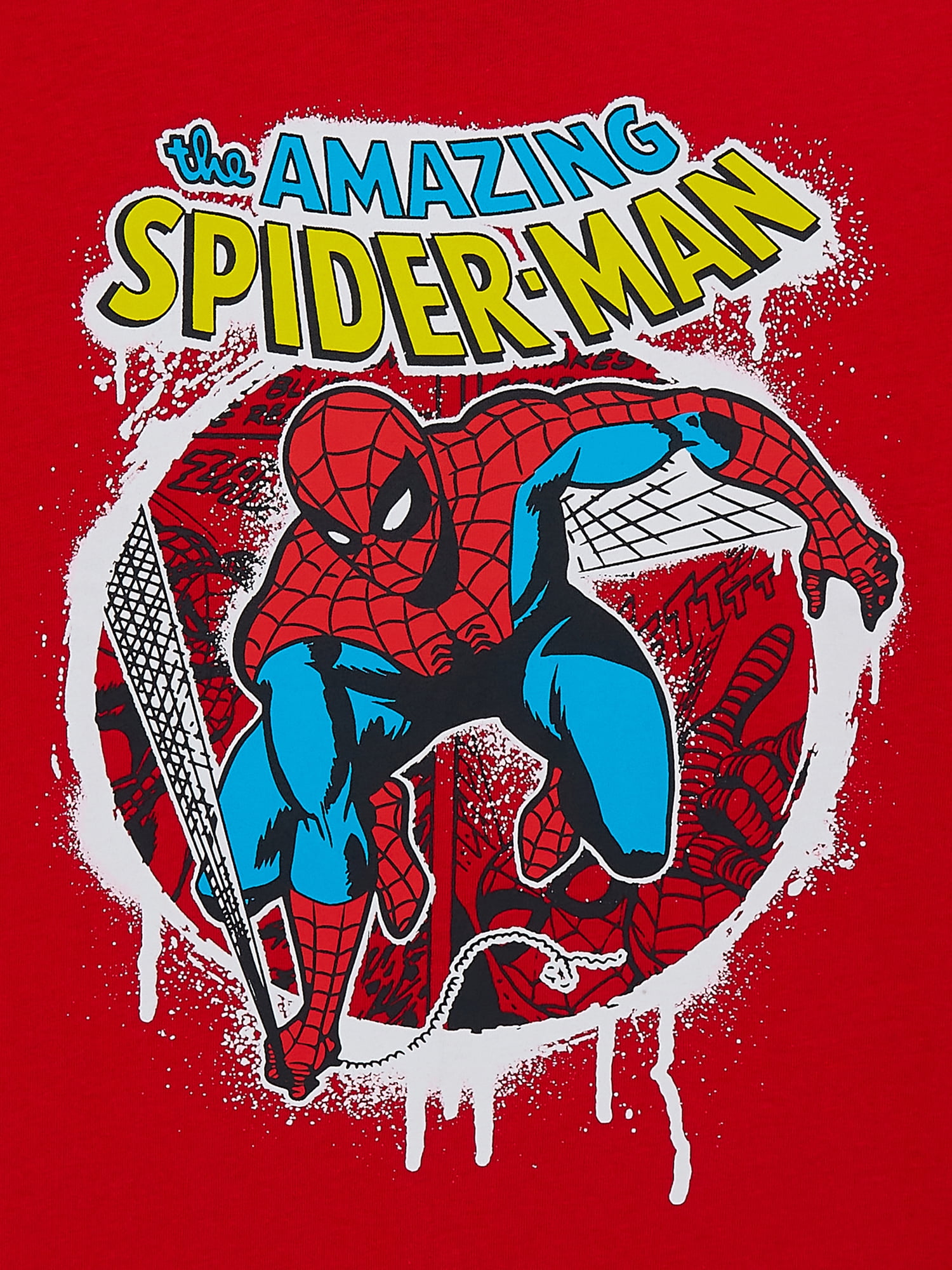 Marvel Boys' & Big Boys' Spider-Man City Slinger, Graphic T-Shirt, Sizes 4-18
