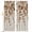 Burnt Orange, variant on Brown Orange Eucalyptus Blackout Curtains for Bedroom/Living Room, Pinch Pleated Black Out Curtains, Farmhouse Weeping Leaves Linen Room Darkening Window Drapes with Hooks 2 Panels, 39"x70"