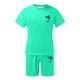 thumbnail image 2 of Conjunto de Sudadores de Hombres Impresión Casual Deportes de Manga Corta Cuello Redondo, Traje de Deporte de 2 Piezas con Pantalones de Corredores de Cintura Elástica, 2 of 4