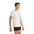 Hanes Men's TShirt Pack, Cotton Crew Undershirts, White/Black/Grey/Blue, 12Pack