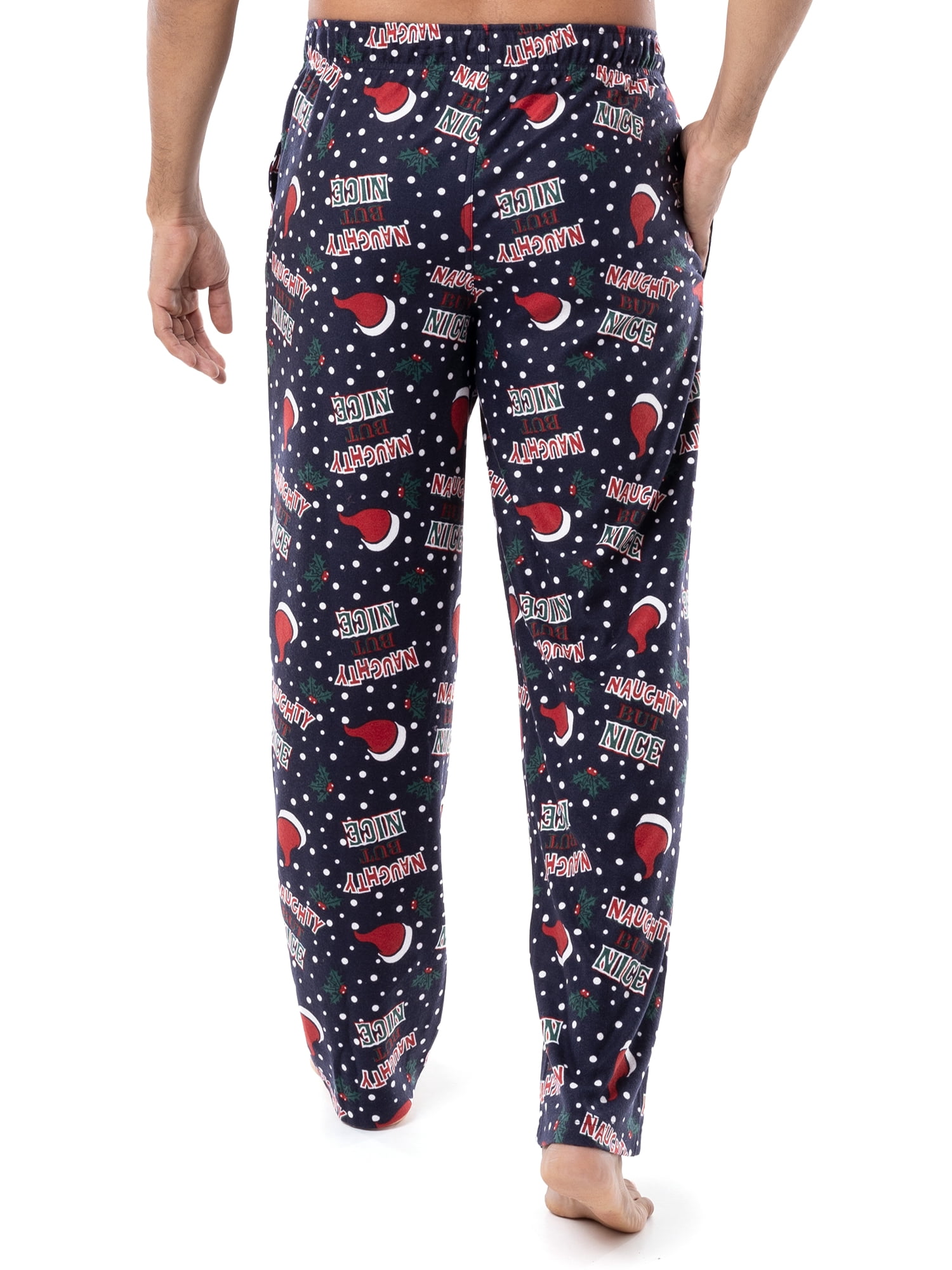 Fruit of the Loom Men's Holiday and Plaid Print Soft Microfleece Pajama Pant 2-Pack Bundle
