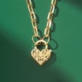 thumbnail image 5 of Ross-Simons Italian 14kt Yellow Gold Floral Embroidery Heart Locket Necklace, Women's, Adult, 5 of 8