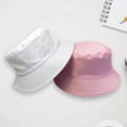 thumbnail image 4 of Bucket Hat Folding Sun Protection Double-sided Wear Wide Brim Unisex Sun Hat For Vacation, 4 of 5