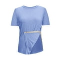 thumbnail image 6 of Shoulder Surgery Shirts for Women Full Tear Away 2 Side Snaps Chemo Port Adaptive Dialysis Clothing Short Sleeve Tees, 6 of 7