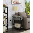 Convenience Concepts Tucson Flip Top End Table with Charging Station