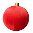 thumbnail image 2 of Large Velvet Inflatable Christmas Ornament Balls for Storefront Windows & Outdoor Holiday Decor Ball (60cm/23.62in), 2 of 7