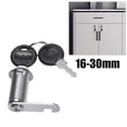 thumbnail image 4 of Door Lock For Cabinet Mailbox Barrel Drawer Cupboard Locker 16/20/25/30Mm+2 Key 20Mm, 4 of 6